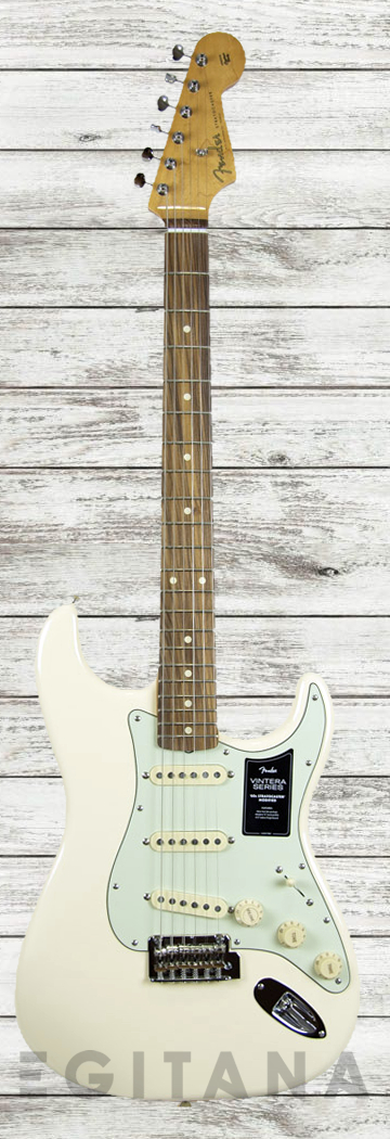 Fender Mex Vintera 60S Stratocaster Modified blanco olímpico Hecho En México 